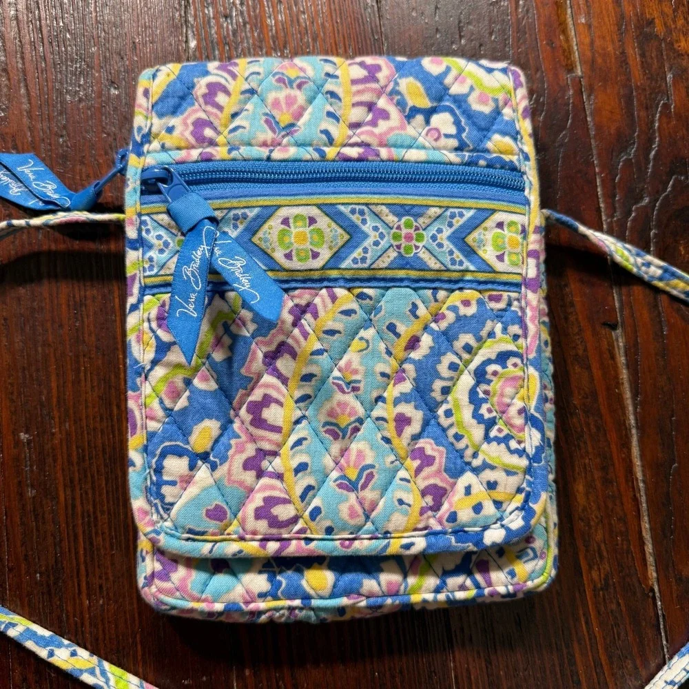 Vera Bradley Mini Hipster Crossbody Bag Purse - Capri Blue - Retired‎
